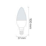 6W E14 LED LAMPA 6400K ULTRA-6