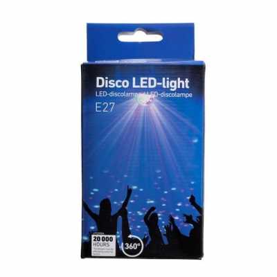 Discolampa med LED-belysning E27 3W