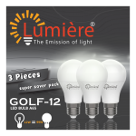 LUMIÈRE 12W E27 LED LAMPA 7000K 3ST/PKT GOLF-12